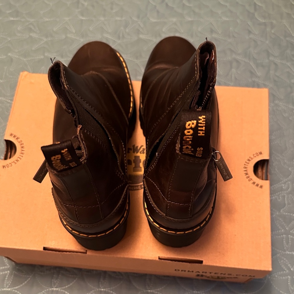 Dr. Martens Dark Taupe Chelsea Boots - Picture 3 of 5